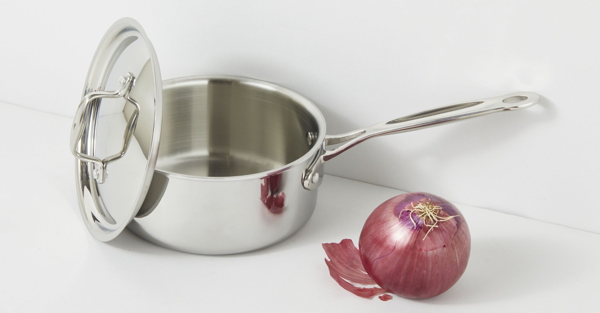 3-Qt Medium Saucepan, Tri-Ply Stainless Steel