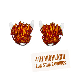 Highland cow earrings