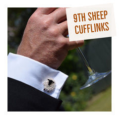 Silver sheep cufflinks