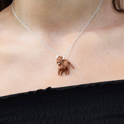 Cow Pendant Necklace - Temu