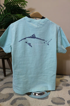 Youth Coastal Cotton Reef Blue Tee