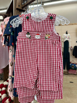 Christmas Baby Red Romper - Dales Clothing Inc