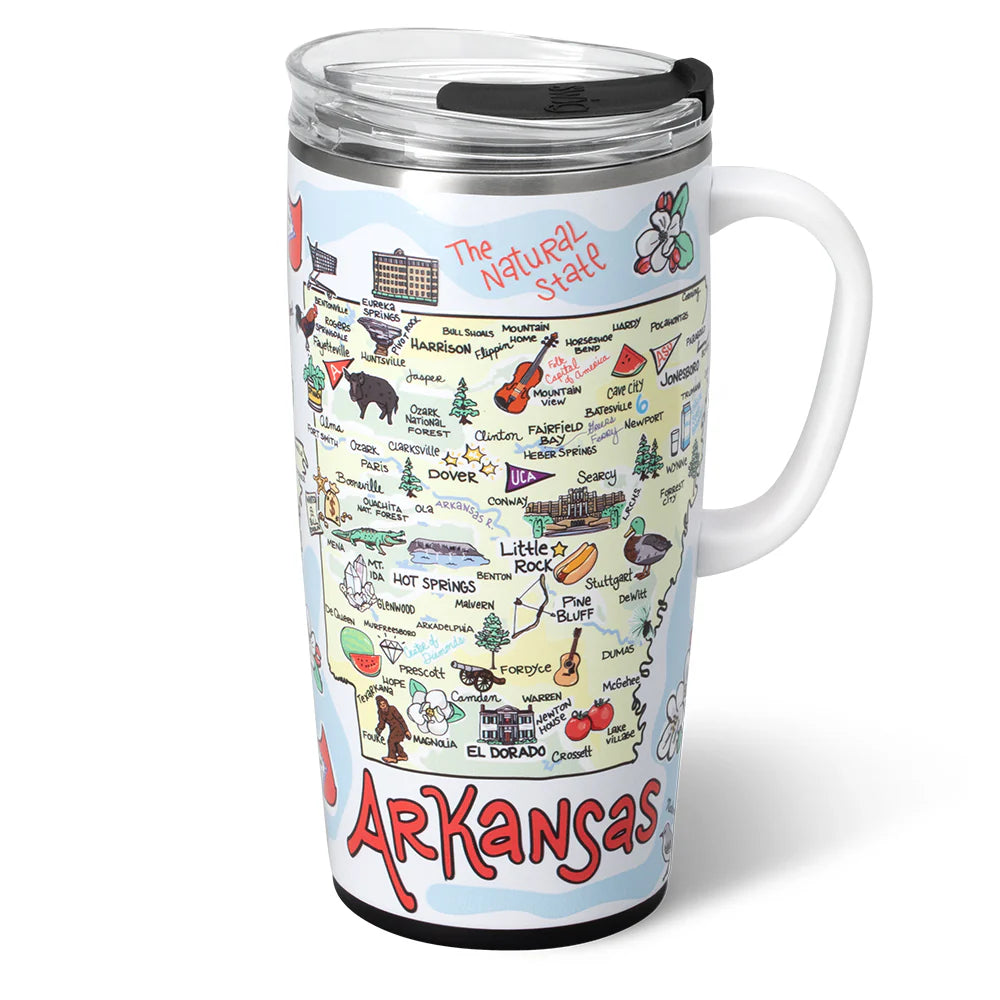 Arkansas 22oz Travel Mug Swig