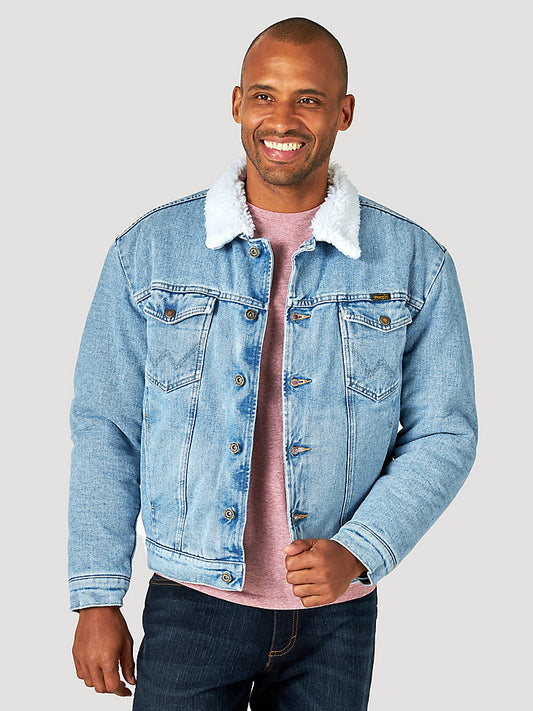 Wrangler Flannel-Lined Denim Jacket