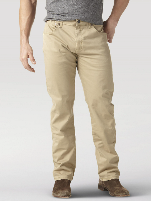 Men's Wrangler Retro Slim Fit Khaki Jeans – Dales Clothing Inc