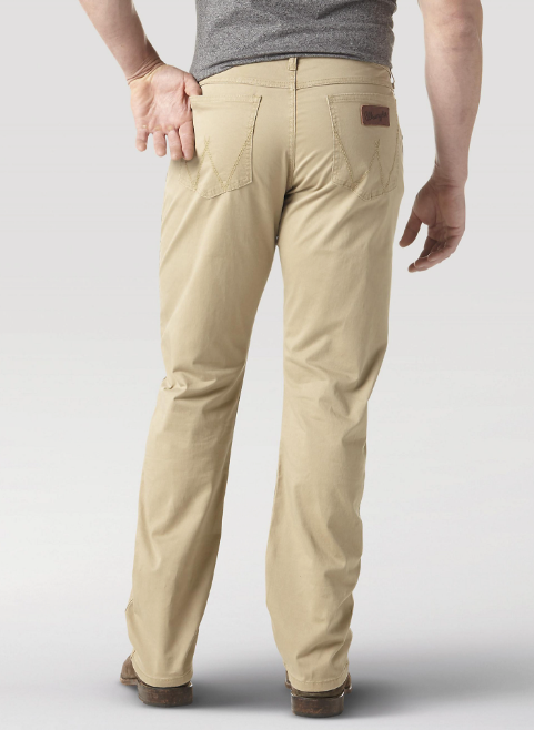 Men's Wrangler Retro Slim Fit Khaki Jeans – Dales Clothing Inc