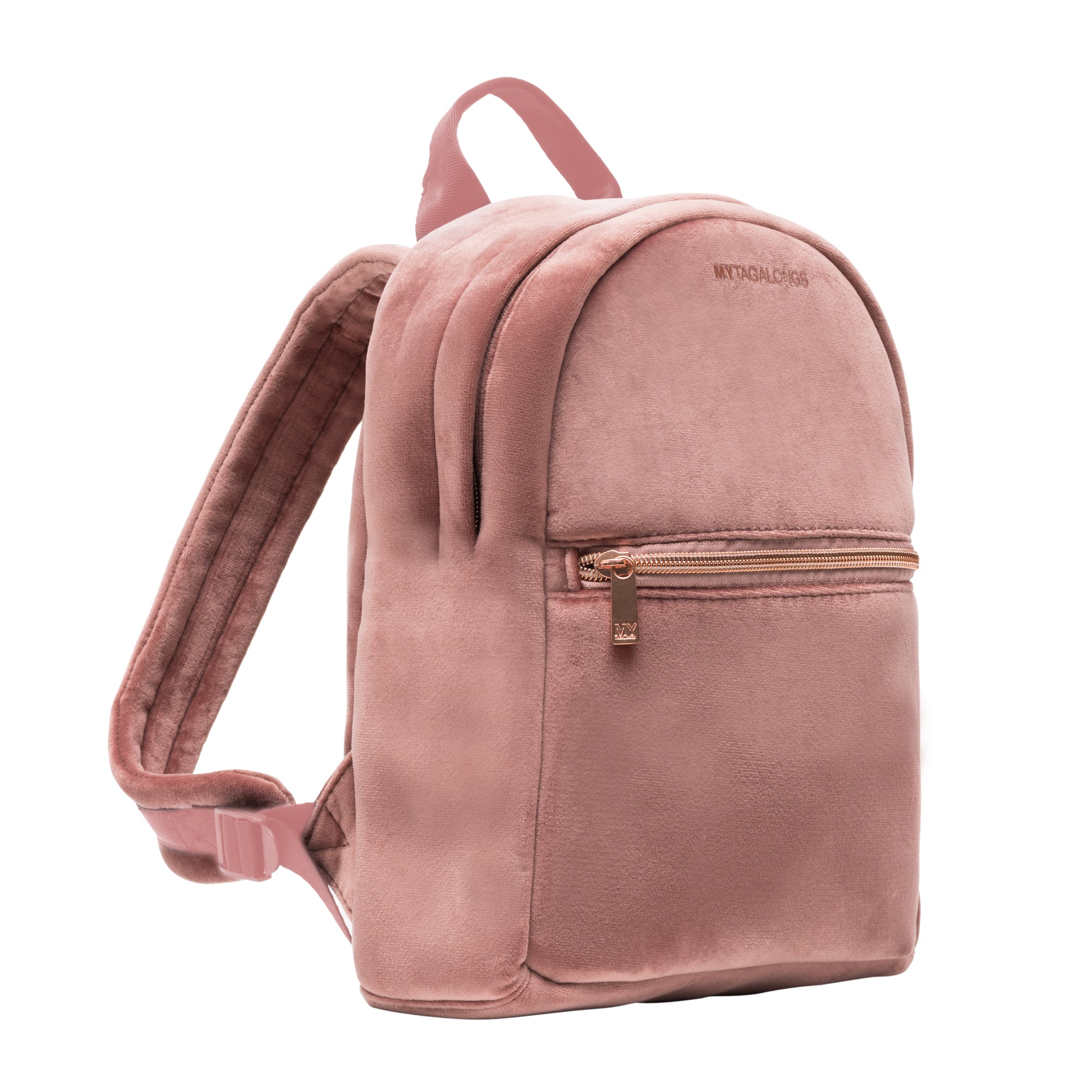 velour mini backpack