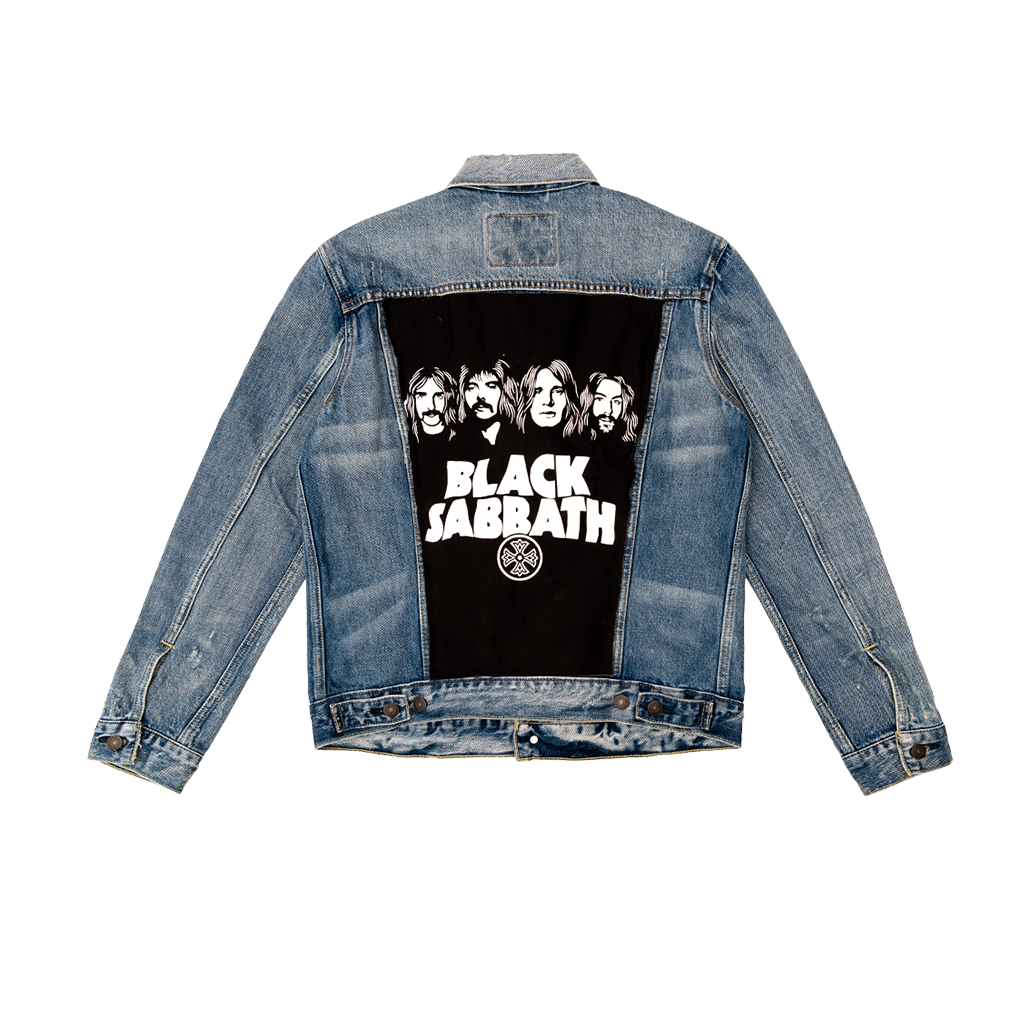 Black Sabbath Denim Patch  Jacket  Black Sabbath Official 