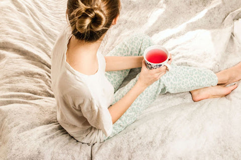 evening routine idea - drink non-caffeinated tea