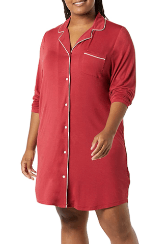 Amazon Piped Nightshirt - Women's Summer Sleepwear