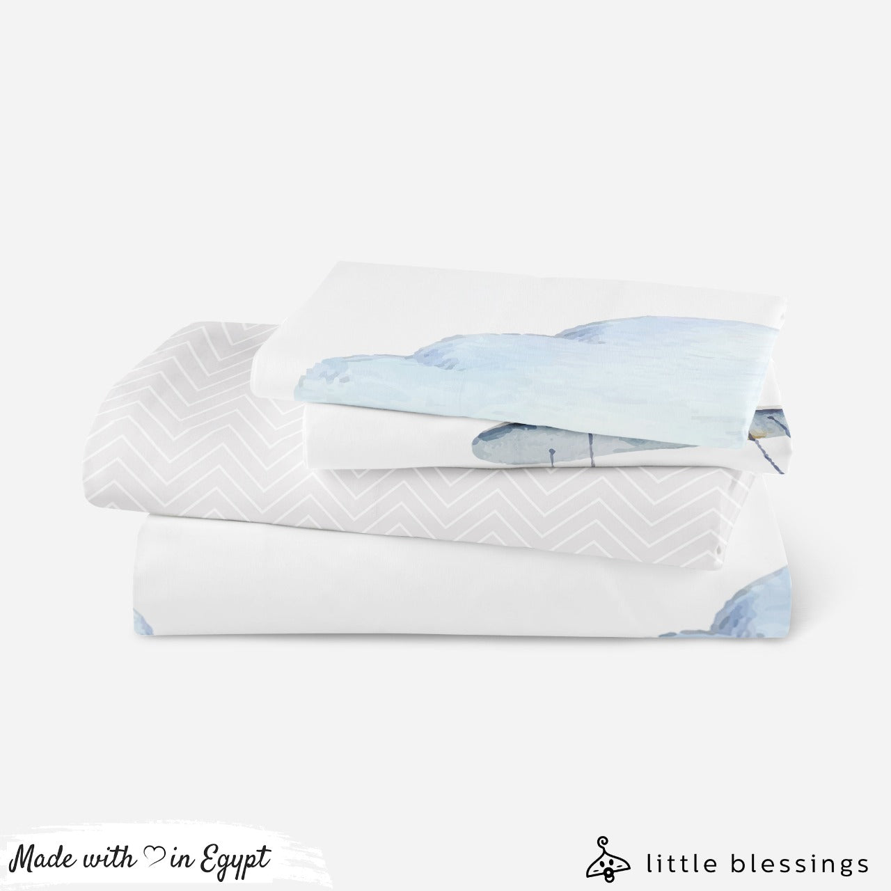 Watercolour Airplane Bed Set - Little Blessings Egypt