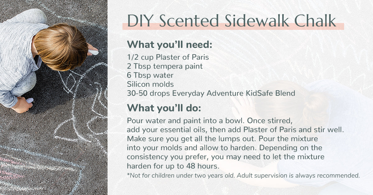 DIY Scented Sidewalk Chalk