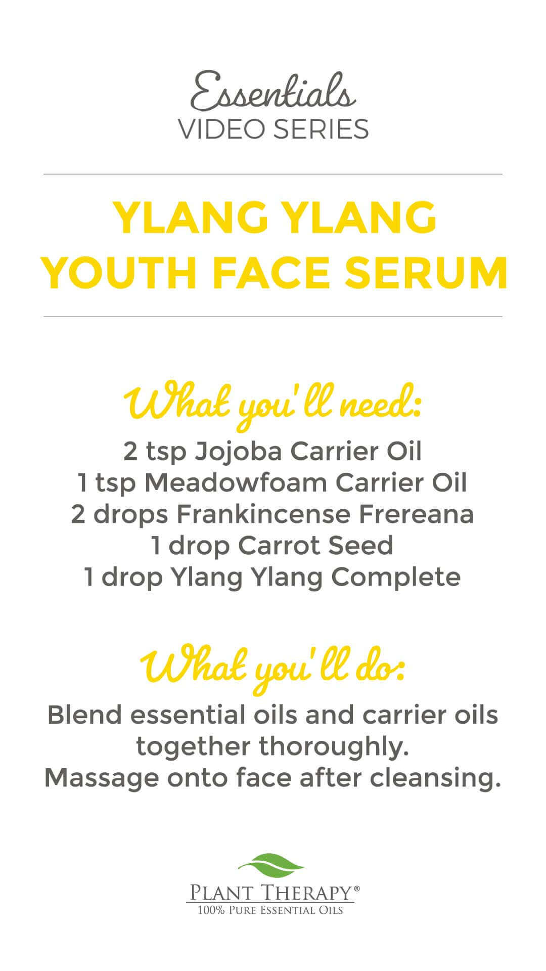 Essentials Video: Fountain of Youth Face Serum DIY