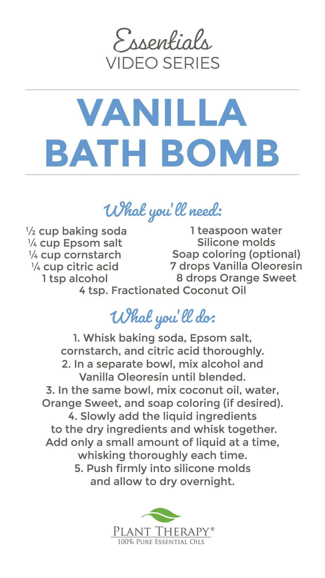 DIY Vanilla Bath Bomb