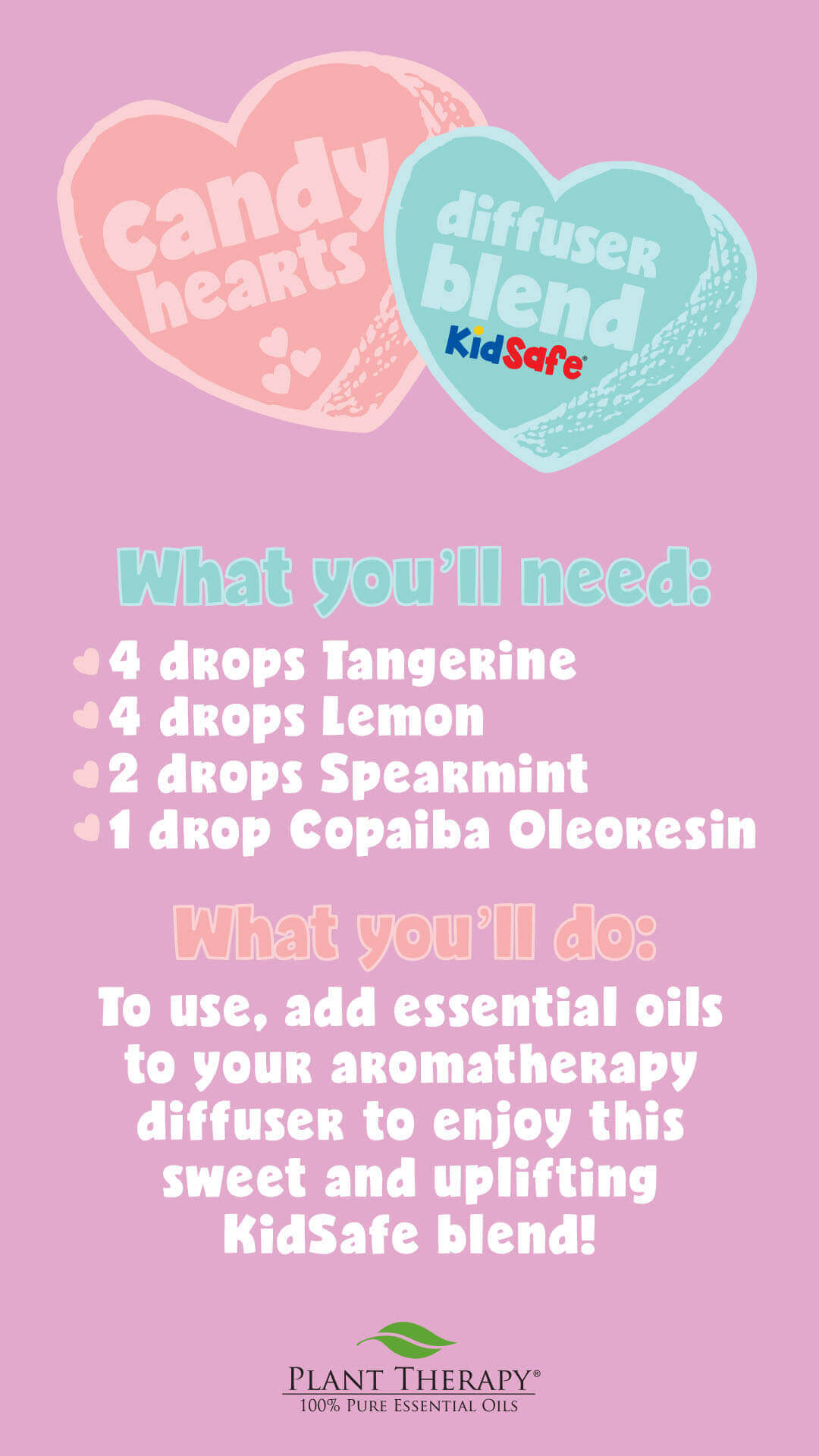 Therapeutic diffuser recipe using Copaiba Essential Oil self-care and relaxation