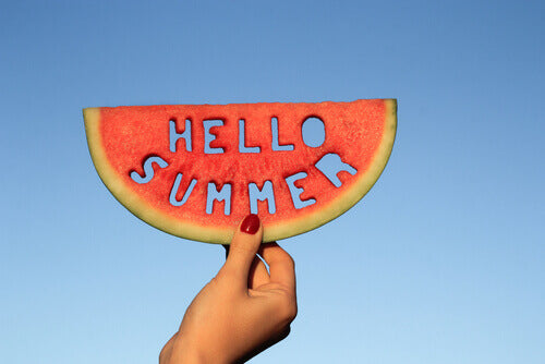 watermelon slice hello summer
