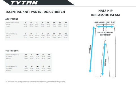 Sizing Chart – Tytan Rugby