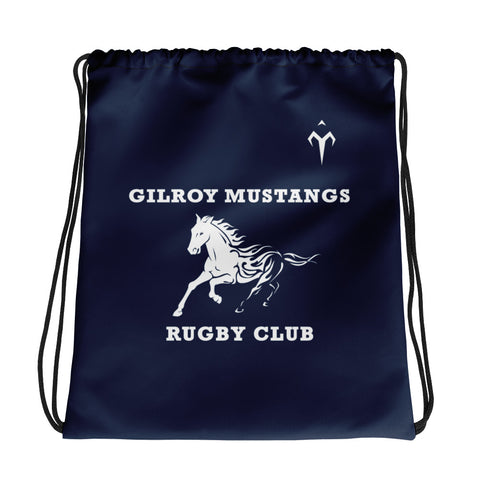 Gilroy Mustangs Rugby Club Drawstring bag