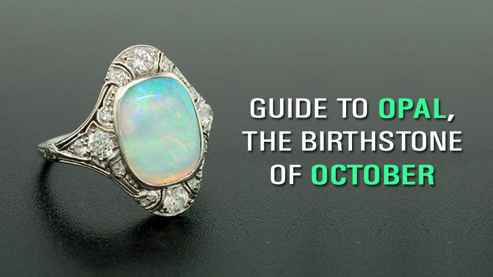 White Opal Silver Ring, Pear Cut Opal Ring | Benati