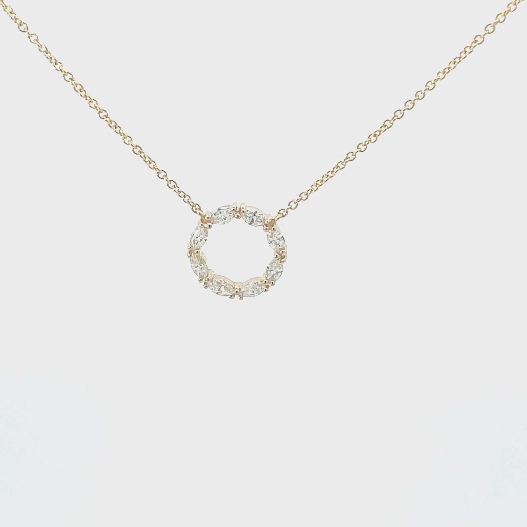 18K White Gold 7.48ctw Diamond Necklace