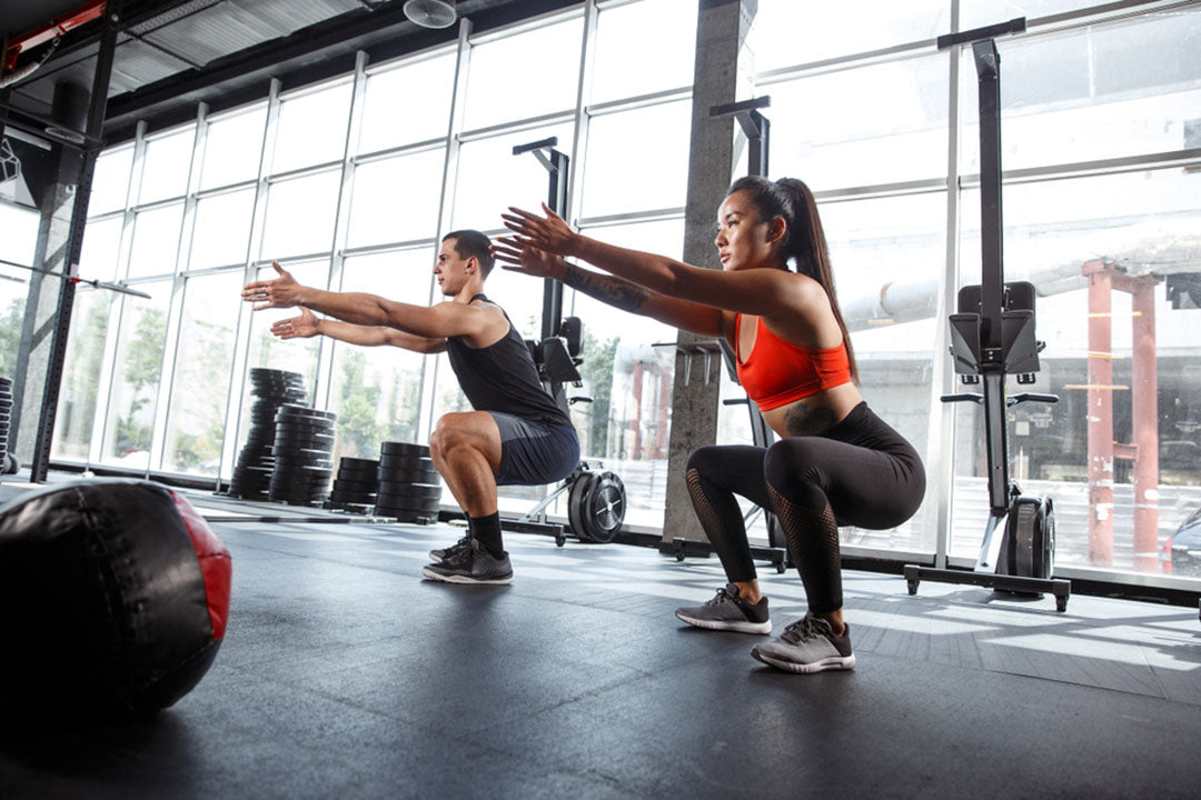 athletes doing a workout