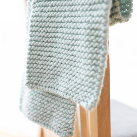 Shop the grazier scarf beginner knitting kit at Stitch and Story