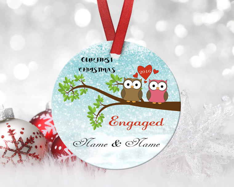 2016 engagement ornament