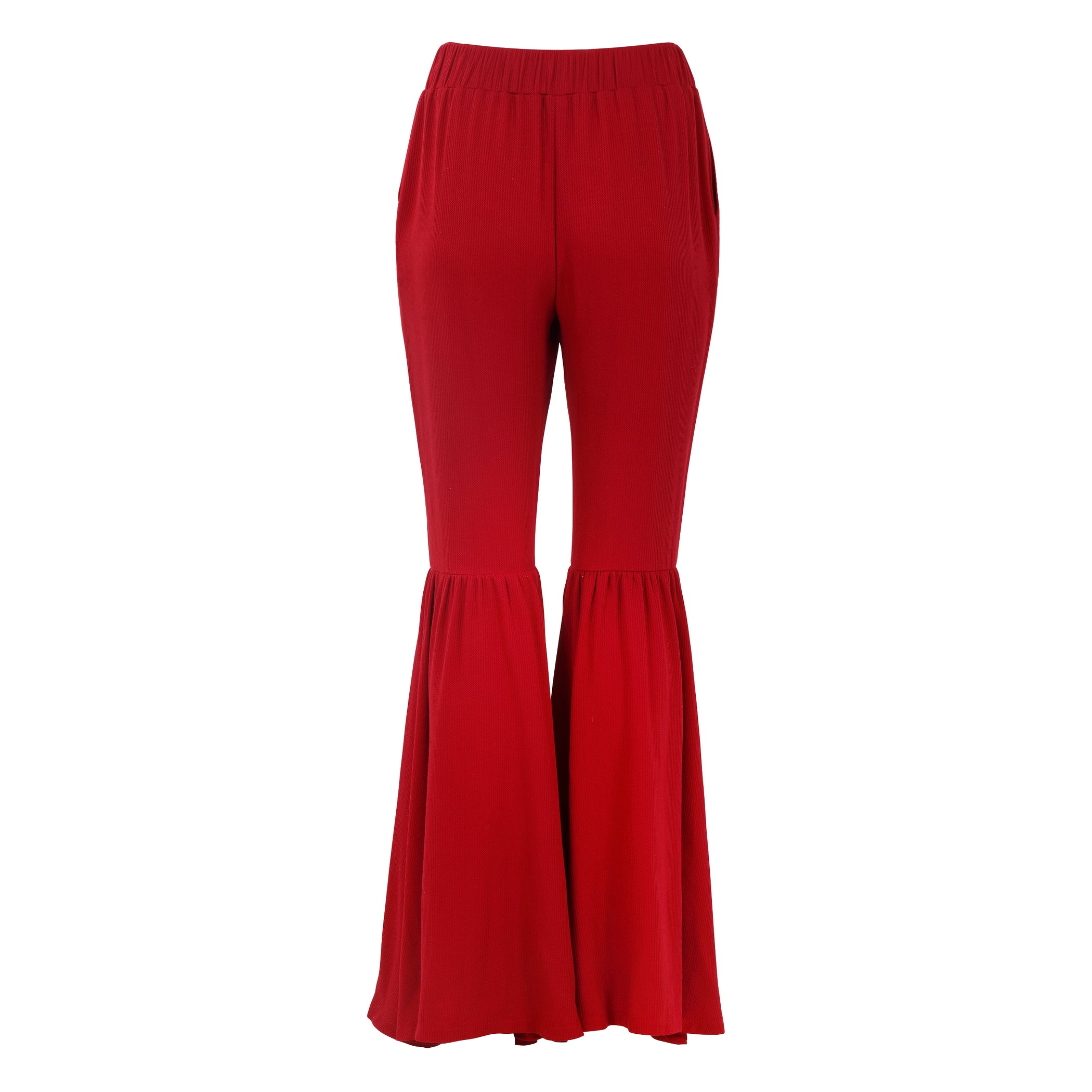 Bell Bottom Pants in Red – Thale Blanc