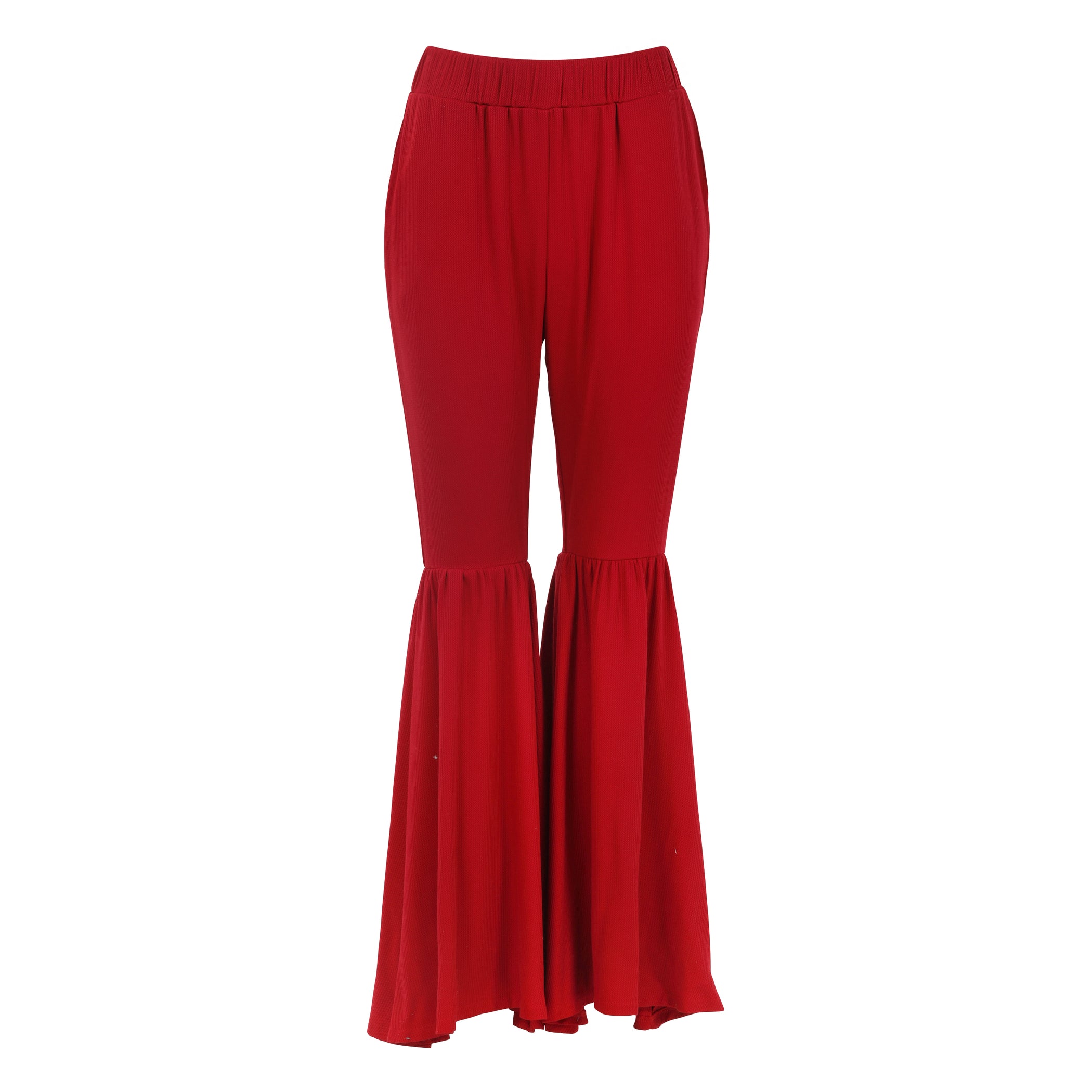 Bell Bottom Pants in Red – Thale Blanc