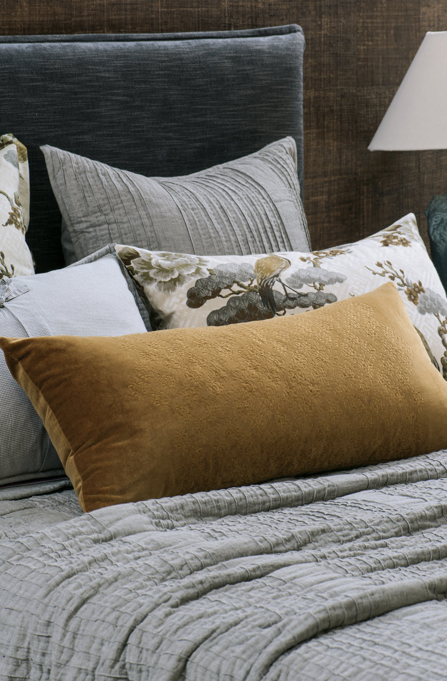 gold bolster cushions