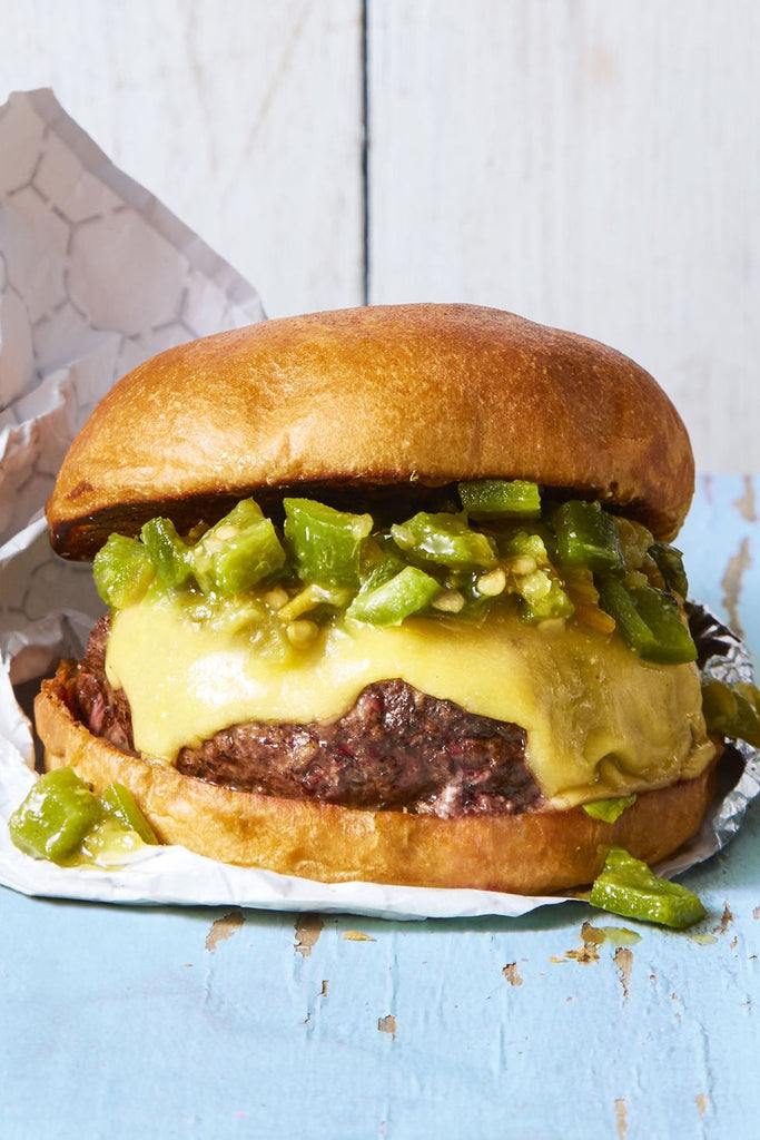 BEST Green Chile Cheeseburger