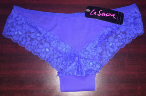 Blue Cotton and Lace Cheeky - skarnoldart, Panty, La Senza