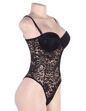 Lace Push Up Teddy - skarnoldart, Lingerie Sets, skarnoldart