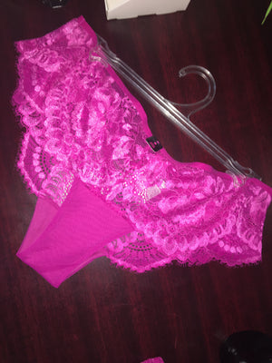 Hot Pink Brazilian Panty - skarnoldart, Panties, skarnoldart