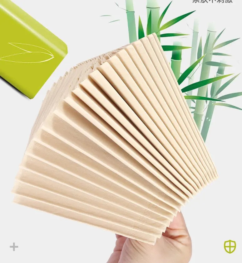 10 X Bags Bamboo Tissue 240 PCs Per Bag Bamboo Fiber Fabric Napkin Towel Healthy