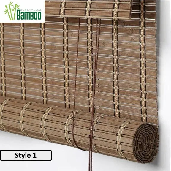 Bamboo Blind Screen Blind Rolling Curtain Panel Privacy Custom Size BCB01