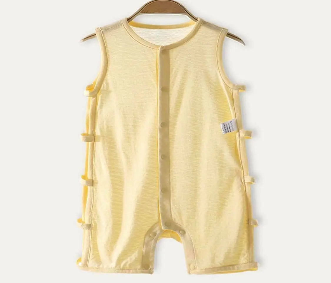 Bamboo Fiber Babysuit One Piece Jumpsuit Sleepwear Comfortable Breathable Soft