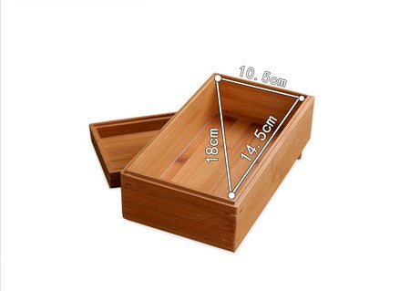 Bamboo Jewellery Box Rings Necklace Storage Organiser Creative Business Gift Box