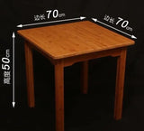 Bamboo Wooden Square Table Dining Coffee Tea Table Mahjong Table Elegant 竹制麻将桌餐桌 everythingbamboo