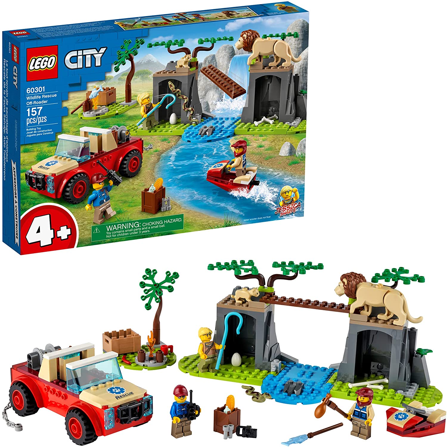 LEGO City Wildlife Off-Roader 60301 Building Includes a