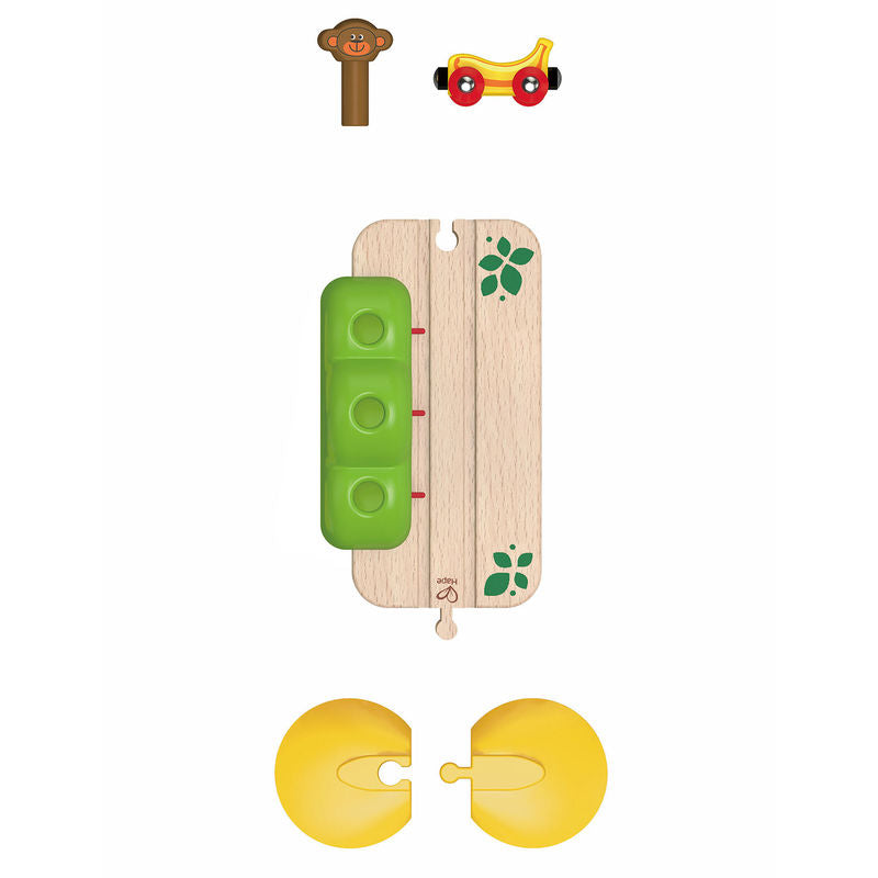 hape monkey pop up track