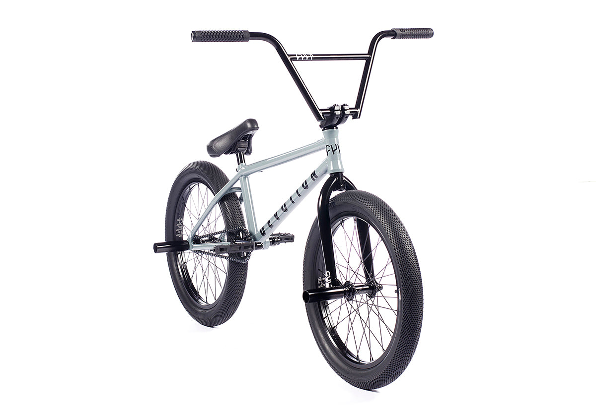 grey bmx bike