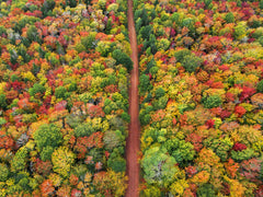 Confederation trail Canadian fall hiking