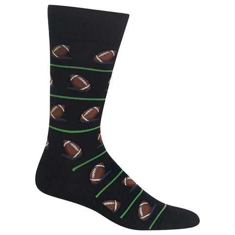 black football themed socks