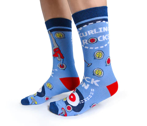 curling themed socks