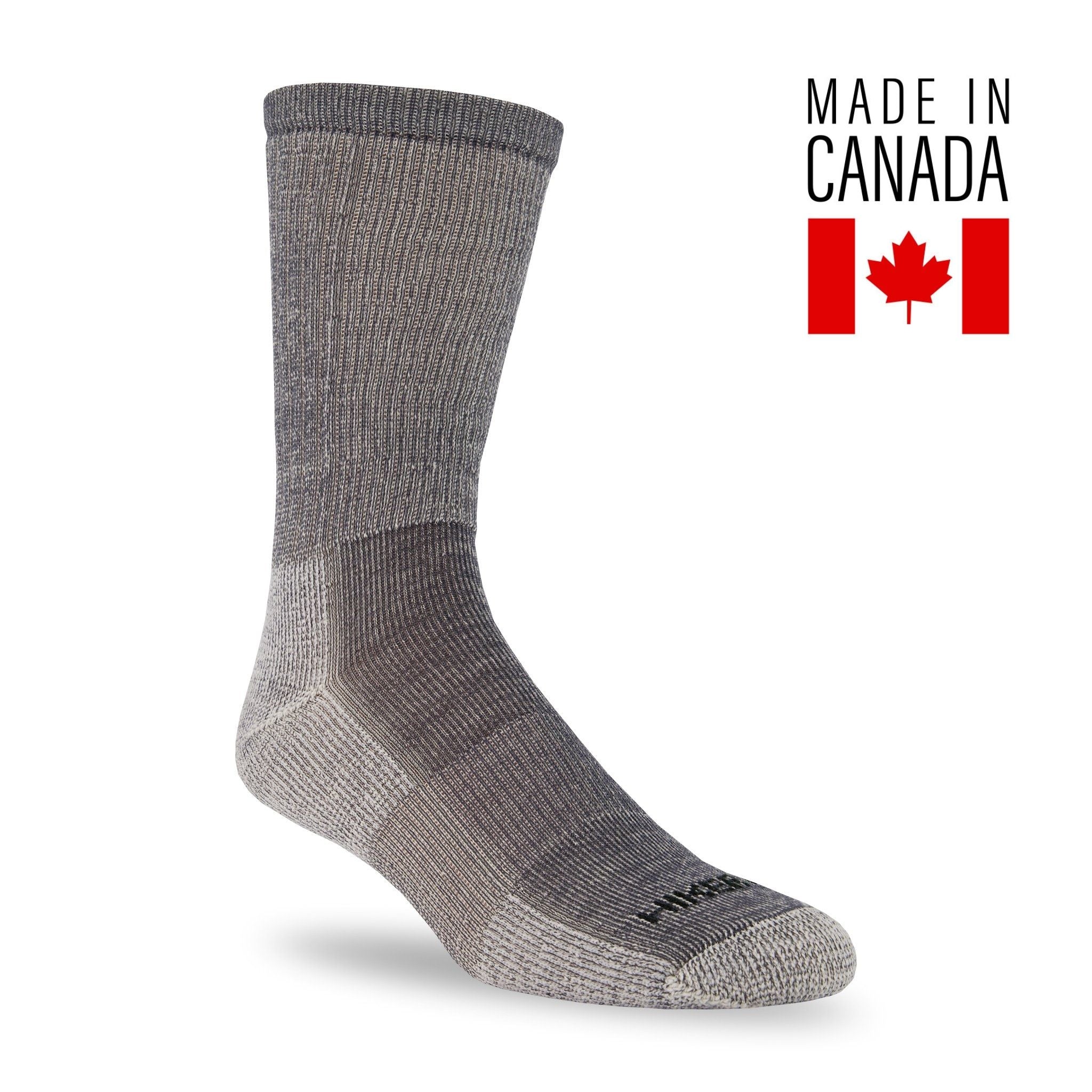 Everyday Cotton Sock Black - Made in Canada - Province of Canada