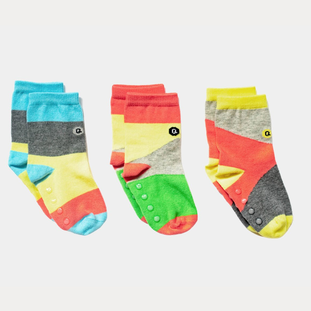 Buy Q for Quinn Organic Cotton Socks Monochrome Monsters at Well