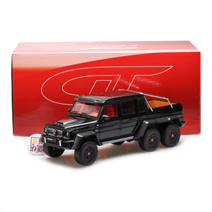 Gt Spirit 118 Mercedes Benz G63 Brabus 700 6x6 Black Resin Model Car Gt199