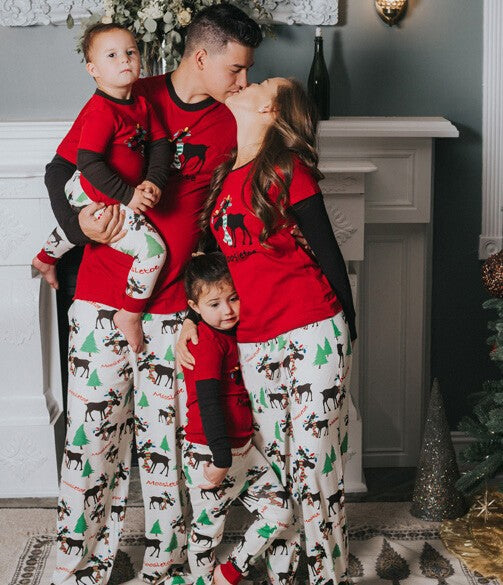 Family Christmas Pajamas Father Son Mother Daughter Matching