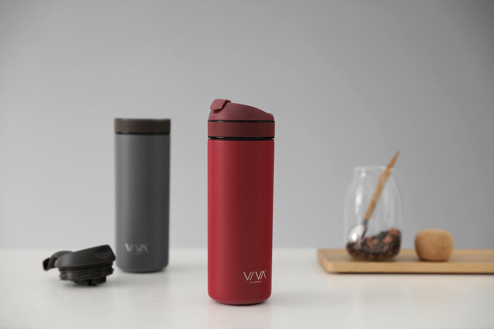 VIVA Recharge PRO Insulated Travel Tea Thermos + Press — Artemis